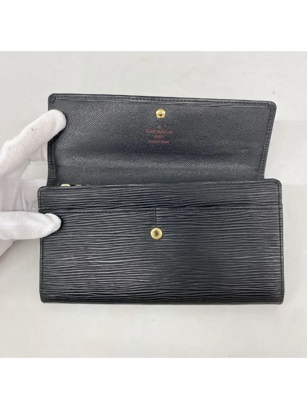 Louis Vuitton Wallet Epi Pochette Portmonecredit Noir